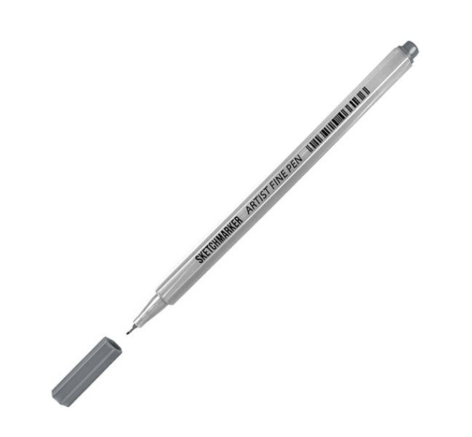 Лайнер SketchMarker ARTIST Fine Pen 0,4 мм, сірий, AFP-GRAY