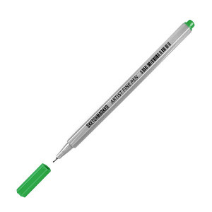 Лайнер SketchMarker ARTIST Fine Pen 0,4 мм, зелений, AFP-GRN