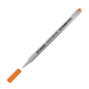 Лайнер SketchMarker ARTIST Fine Pen 0,4 мм, помаранчевий, AFP-ORAN