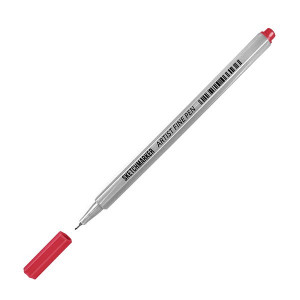 Лайнер SketchMarker ARTIST Fine Pen 0,4 мм, красный, AFP-RED