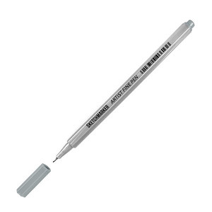 Лайнер SketchMarker ARTIST Fine Pen 0,4 мм, темно-сірий, AFP-TGR