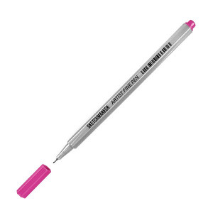 Лайнер SketchMarker ARTIST Fine Pen 0,4 мм, яскравий рожевий, AFP-VPIN