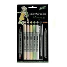 Набір маркерів для мангаки Copic Ciao Manga 6 set 5+1 лайнер
