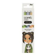 Набір маркерів Copic Ciao Set "Layer Mix" (3 шт), Natural Palette (G82+C-3+YR00)