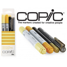 Набір спиртових маркерів Copic Ciao Set Doodle Pack Yellow, Жовті відтінки 2+1+1 шт