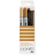 Набір спиртових маркерів Copic Ciao Set Doodle Pack Brown, Коричневі відтінки 2+1+1 шт