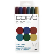 Набір спиртових маркерів Copic Ciao Set Jewel tones Дорогоцінні тони, 6 шт