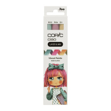 Набір маркерів Copic Ciao Set "Layer Mix" (3 шт), Vibrant Palette (BG72+RV34+E21)