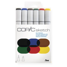 Набір спиртових маркерів Copic Sketch Set Bold Primaries 6 шт