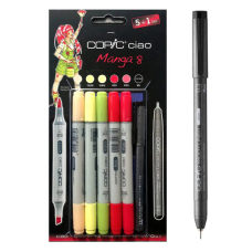 Набір спиртових маркерів для манги COPIC Ciao Set Manga 8 (5 шт+1 лайнер)