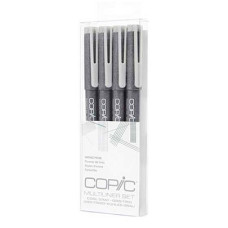 Набір лайнерів Copic Multiliner grey (0,05 - 0,1 - 0,3 - 0,5 мм), Сірий 4 шт