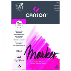 Блок паперу для маркерів Canson Marker 70 г/м2, 29,7 х42 см, A3, 70 аркушів