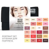 Набір маркерів Sketchmarker Portrait Set Портрет 24 шт арт 24PORT