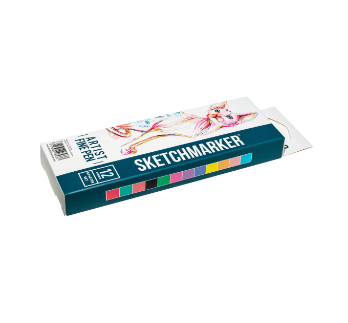 Набір Лайнерів SketchMarker ARTIST Fine Pen Starter, 12 кол. AFP-12STRT