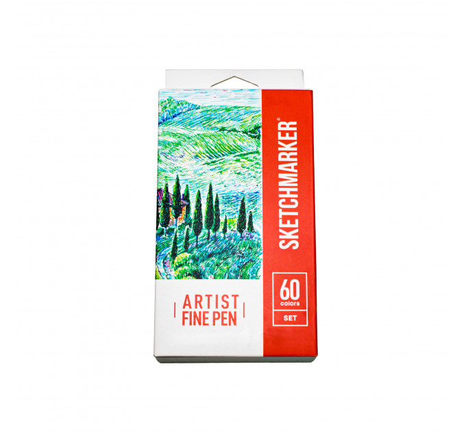набір Лайнеров SketchMarker ARTIST Fine Pen Basic, 60 цв AFP-60SET