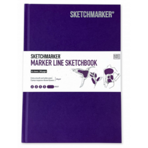 Скетчбук SketchMarker А5 44 листов, 160 г, фиолетовый, MLHSM / VIOL