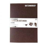 Скетчбук SketchMarker В5 16 листов, 160 г, красное дерево, MLSM / MAH