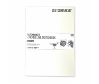 Скетчбук SketchMarker А5 16 листов, 160 г, белый, MLSSM / WHITE